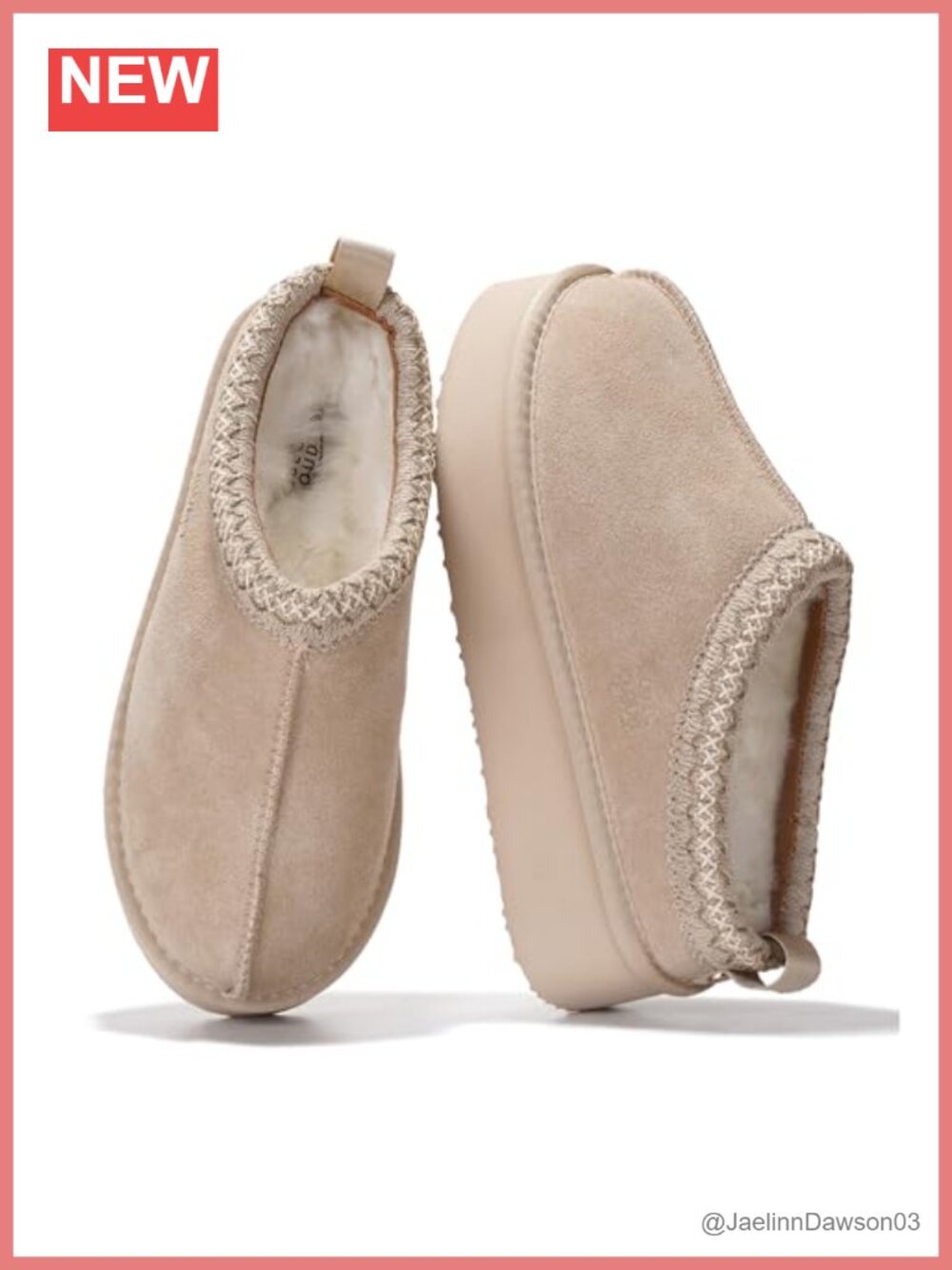 Genuine Leather Slippers Pull-On Shearling Lined Memory Foam Women